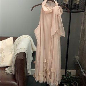 RYE for ELOQUII Blush Nude Halter Dress